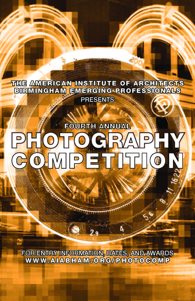 2015 AIA Birmingham 4th Annual Photography Competition Poster