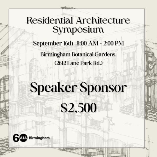 Residential Architecture Symposium Speaker Sponsor
