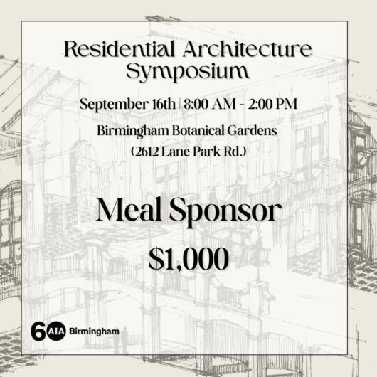 Residential Architecture Symposium Meal Sponsor