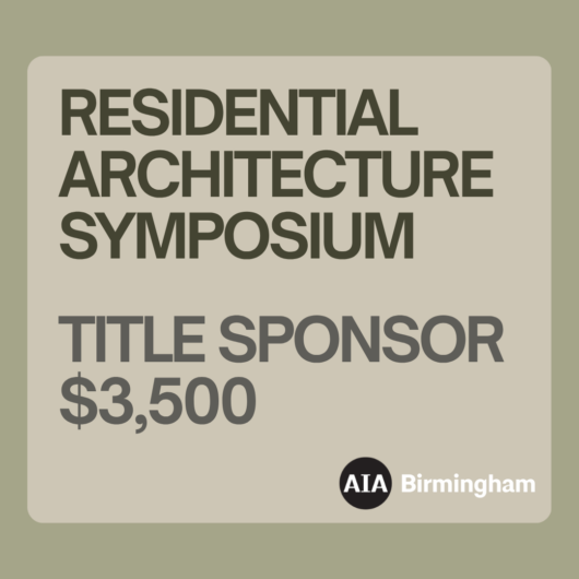 Residential Symposium: Title Sponsor