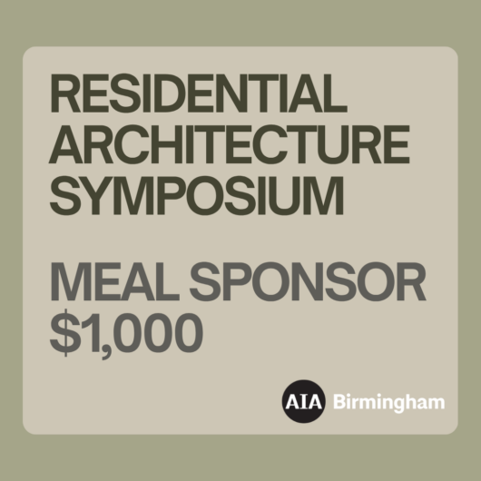 Residential Symposium: Meal Sponsor