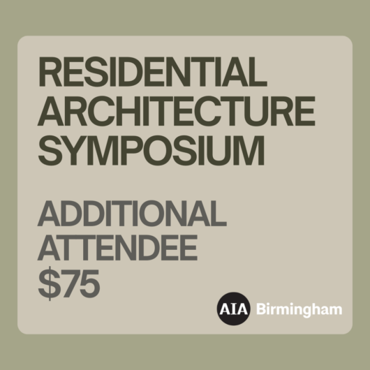 Residential Symposium: Additional Attendee